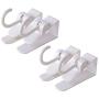 TOPBATHY 4pcs Over The Door Hook Plastic Door Hangers Door Back Hook for Clothes Hats Towels Home Office Bathroom Kitchen (White) TOPBATHY 4pcs Over The Door Hook Plastic Door Hangers Door Back Hook for Clothes Hats Towels Home Office Bathroom Kitchen (White)