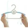 20PCS Kids Stretchable Plastic Clothes Hanger Durable Simple Baby Coat Hanger Random Color