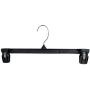 Hanger Central Heavy-Duty Black Plastic Closet Department Store Pants Hangers, 14 Inch, 200 Pack