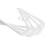 Utopia Home White Plastic Standard Hangers for Clothes Tubular Hangers - Durable and Slim (50) (Renewed)