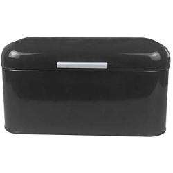 vwlvrsco Home Office Metal Storage Boxes Bread Shape Large Capacity Container Organizer - Black