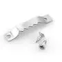Lind Kitchen 100pcs 40x7mm Silver Frame Sawtooth Hooks Hangers for Picture Painting Picture Mirror Artwork Backboard etc Home Decoration Hanging Hardware Metal Hidden Hanger