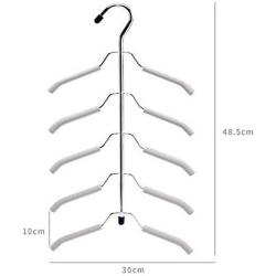 Royall Multilayer Stainless Steel Clothes Hanger Closet Hanger Space Saving 5 Tier Blouse Tree Clothes Drying Hook