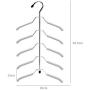 Royall Multilayer Stainless Steel Clothes Hanger Closet Hanger Space Saving 5 Tier Blouse Tree Clothes Drying Hook