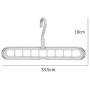 HHXD 5Pcs Multifunction Magic Clothes Hanger,Rotatable Save Space Storage Coat Hangers Durable/Gray / 5pcs