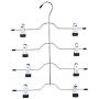 KYCPTNFJ 2 PCS 4 Layers Stainless Steel Multifunctional Clothes Hangers Pants Storage Hangers Cloth Rack Multilayer Storage Cloth Hanger
