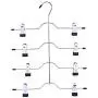 KYCPTNFJ 2 PCS 4 Layers Stainless Steel Multifunctional Clothes Hangers Pants Storage Hangers Cloth Rack Multilayer Storage Cloth Hanger KYCPTNFJ 2 PCS 4 Layers Stainless Steel Multifunctional Clothes Hangers Pants Storage Hangers Cloth Rack Multilayer Storage Cloth Hanger