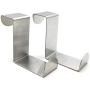 Roysberry Clothes Hanger, 4 PC Door Hook Stainless Kitchen Cabinet Clothes Hanger