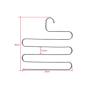 DGSD 5 Pack,S-Shape Multi-Purpose Hangers,5 Layers Pants Clothes Rack for Closet Organization Space Saving - for Trousers,Tie,Scarf
