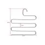 DGSD 5 Pack,S-Shape Multi-Purpose Hangers,5 Layers Pants Clothes Rack for Closet Organization Space Saving - for Trousers,Tie,Scarf DGSD 5 Pack,S-Shape Multi-Purpose Hangers,5 Layers Pants Clothes Rack for Closet Organization Space Saving - for Trousers,Tie,Scarf