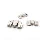 VintageBee 12PCS 54x30mm (2-1/8 x 1-3/16 inch) Interlocking Flush Mount Pictures Frame Brackets