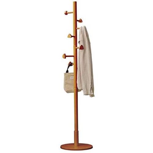 ZWJ-Coat Rack Coat Rack Hat Rack Clothes Hanger, Solid Wood Free Standing Coat Stand Tree Holder, with 7 Hooks and Round Base (Color : Natural Color)