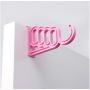 Door Hanging Foldable Clothes Hanger Drying Rack 5 Hole Hanger Suit Bathroom Door Clothing Tie Organizer 10pcs Random Color
