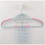 10pcs Random Color Tie Scarf Scarves Hanger Clothes Racks Multi-Layer Fish Skeleton Storage Rack Hanging Coat Organizer Holder