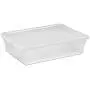 Sterilite 28 Quart Clear Plastic Bin Storage Boxes Tote Container w/Lid (30 Pack)
