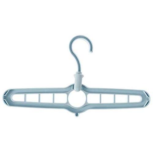 Genenic Multifunction Household Home & Living 360° Rotate Storage Racks Foldable Hanger Drying Rack 9 Hole Clothes Hanger(Blue)