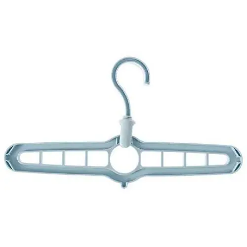 Multifunction Closet Organizer Home & Living 360° Rotate Drying Rack 9 Hole Clothes Hanger Foldable Hanger Storage Racks(Blue)