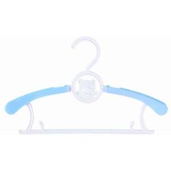 20PCS Kids Stretchable Plastic Clothes Hanger Durable Simple Baby Coat Hanger Random Color