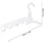 TOPINCN Clothes Hanger PP Portable Folding Hanger Clothes Drying Rack Organizer with 5 Hooks Rotated 360 Degrees for Household Clothes Storage 5kg