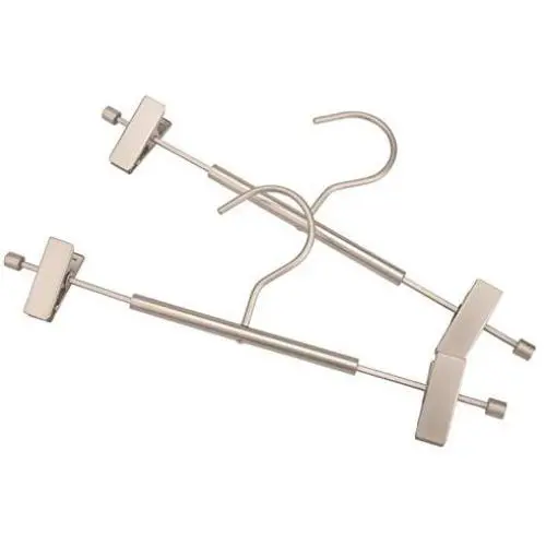KYCPTNFJ 5 PCS Hangers for Clothes Stainless Steel Clip Stand Hanger Pants Skirt Adult Clothes Adjustable Pinch Grip Cabide Clip KYCPTNFJ 5 PCS Hangers for Clothes Stainless Steel Clip Stand Hanger Pants Skirt Adult Clothes Adjustable Pinch Grip Cabide Clip