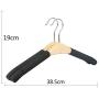 Inveroo 5pcs/Set Durable Sponge Wood Clothes Hanger Shelf Household Shops Laundry Holder Clothes Hanging Rack Men Female Type