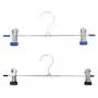 10pcs Random Color Stainless Steel Trouser Hanger Rack Coat Pants Skirt Hangers Clothes Stand Holder with 2 Adjustable Non-Slip Clips 10pcs Random Color Stainless Steel Trouser Hanger Rack Coat Pants Skirt Hangers Clothes Stand Holder with 2 Adjustable Non-Slip Clips