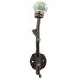 Indianshelf Handmade 3 Artistic Vintage Green Iron Hexagon Small Wall Hooks Hangers/Clothes Hooks Wall Mount