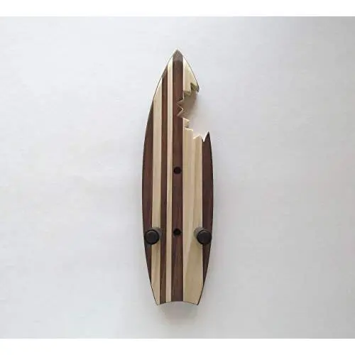 Ukulele Wall Mount Hanger, Mini Shark Bite Surfboard, Tropical Instrument holder Ukulele Wall Mount Hanger, Mini Shark Bite Surfboard, Tropical Instrument holder