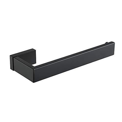 Durafe Modern Towel Ring Stainless Steel 304 Bathroom Hardware Towel Hanger Wall Mounted Matte Black
