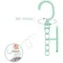 10pcs Random Color Hanger for Clothes Modern Style One Hanger Can Hold 5 Clothing Suit for Clothes Collector and Beautiful Lady Save Wardrobe Space