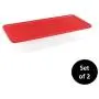 HOMZ Holiday Plastic Storage Container, 41 Quart - 34.375" x 15.5" x 6", Clear/Red, 2 Sets HOMZ Holiday Plastic Storage Container, 41 Quart - 34.375" x 15.5" x 6", Clear/Red, 2 Sets