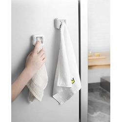 Calin 3Pcs Cupboard Towel Hook Kitchen Towel Holder Free Opening Dish Towel Rack Rag Hooks Adhesive Towel Hook Tea Towel Hook