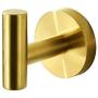 JOMAY Bathroom Towel Hooks for Hanging, Simple Robe Hooks Wall Hooks Heavy Duty, Door Holder Clothes Hanger Wall Mounted, Rustproof Brushed Gold SUS 304 Stainless Steel for Bath Kitchen Hotel