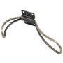 Dolland Retro Metal Double Prong Hook Antique Home Clothes Hanger Door Wall Towel Hat Purse Hooks,Green Bronze