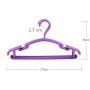 HAKRT Hanger 10 PCs 2715 cm Children Clothes Hanger Baby Coat Towel Storage Organizer with Hooks Wardrobe Space Save Outdoor Drying Rack,Blue