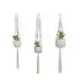 Flosky 3pcs/Set Macrame Plant Hanger Pot Holder Indoor Outdoor Rope Hanging Basket Home Flosky 3pcs/Set Macrame Plant Hanger Pot Holder Indoor Outdoor Rope Hanging Basket Home