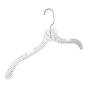 12 Quality Heavy Duty 17" Clear Crystal Plastic Hangers - 12 Pack (Crystal Suit Hangers - 12 Pack)