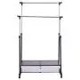 Heize best price New Double Adjustable Heavy Duty Clothes Hanger Rolling Garment Rack with 2 Drawers (U.S. Stock) Heize best price New Double Adjustable Heavy Duty Clothes Hanger Rolling Garment Rack with 2 Drawers (U.S. Stock)