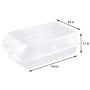 Gudessly Plastic Clear Stackable Storage Boxes Drawer Dustproof Shoe Container/Rack Shoe Organizer with Clear Windows(Transparent-4 PCS)