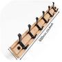 w-boll Nordic Fashion Style Bedroom Furniture Coat Rack Clothes Hanger Hooks Living Room Closet Wooden Hat Racks Coat Hanger Wall Hook,Wood 6 Hooks,China