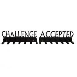 Plastic Challenge Accepted Race Medal Holder Medal Display Wall Decor
