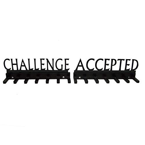 Plastic Challenge Accepted Race Medal Holder Medal Display Wall Decor