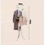XIAOLONG Simple Modern White Coat Rack Floor Clothes Rack Bedroom Living Room Hanger Creative Simple Floor Hanger