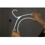 SMART ONYE Pack of 50 Standard Premium Plastic Hangers White (White)
