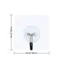 Hong fa 20 Pack Heavy Duty Hooks, 22 lb(Max) Transparent Reusable Seamless Hooks No Scratch Hooks ,Waterproof and Oilproof,Transparent Bathroom Kitchen Key Wall Hook, Ceiling Hanger