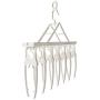 EvaroFly Multipurpose Magic Stretch Folding Hanger, Anti-skidding Rotatable Storage Clothes Hanger, Household Travel Camping -White 44x52x47cm