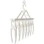 EvaroFly Multipurpose Magic Stretch Folding Hanger, Anti-skidding Rotatable Storage Clothes Hanger, Household Travel Camping -White 44x52x47cm