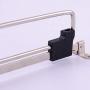 clothes hanger Retractable Wardrobe Rail Towel Coat Racks Closet Rod Shower Rod Towel (Silver,250mm)