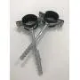 2 Pack Galvanized Steel Pipe Clamp, Metal Clamp, Rubber Cushioned (1") 2 Pack Galvanized Steel Pipe Clamp, Metal Clamp, Rubber Cushioned (1")
