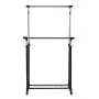 Rolling Clothes Hanger Shoe Rack Portable Double Rail Adjustable Garment Rack For good helper to organize your clothes and shoes. Rolling Clothes Hanger Shoe Rack Portable Double Rail Adjustable Garment Rack For good helper to organize your clothes and shoes.